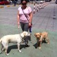 dando un paseito con las niñas